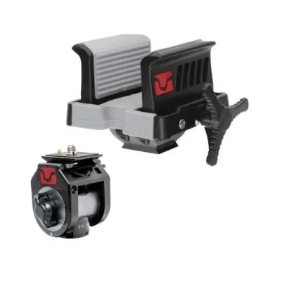 Stativová hlava Great Divide a hlava Deathgrip Ultra Lite pro uchycení zbraně. Kompatibilní se systémem Arca-Swiss.